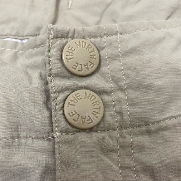 THE NORTH FACE khaki hiking cargo pants nylon capris Womens size 14 - Picture 6 of 11